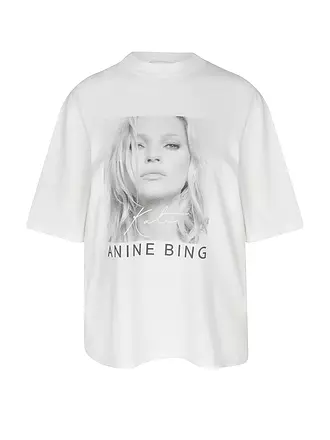 ANINE BING | T-Shirt AVI TEE KATE MOSS | weiss