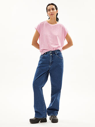 ARMEDANGELS | T-Shirt ONELIAA LOVELY STRIPES | schwarz