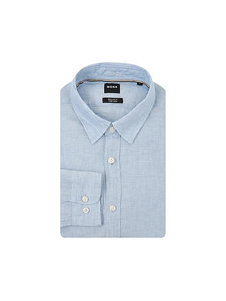 BOSS | Leinenhemd Regular Fit CHAMBRAY | hellblau