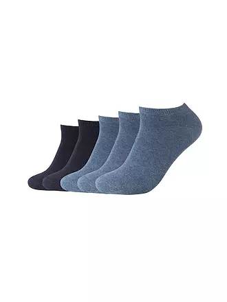 CAMANO | Sneaker Socken 5er Pkg black | dunkelblau