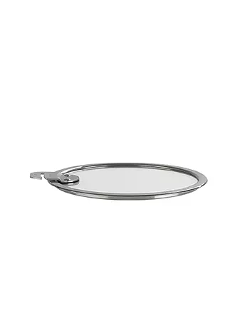 CRISTEL FRANCE | Glasdeckel flach mit Metallrand 18cm | transparent