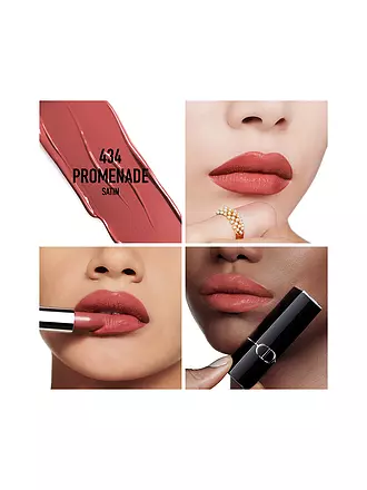 DIOR | Lippenstift - Rouge Dior Satin Lipstick (434 Promenade) | hellbraun