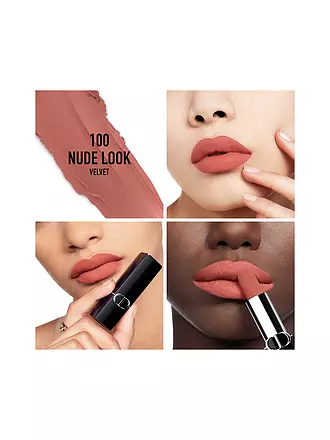 DIOR | Lippenstift - Rouge Dior Velvet Lipstick (400 Nude Line) | camel