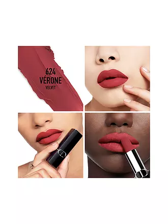 DIOR | Lippenstift - Rouge Dior Velvet Lipstick (624 Verone) | hellbraun