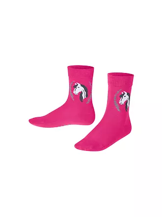 FALKE | Mädchen Socken light grey | pink