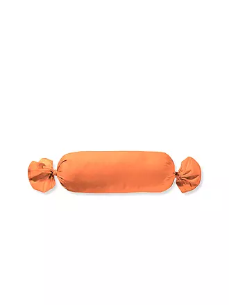 FLEURESSE | Satin Nackenrollenbezug Royal Uni 15x40cm Koralle | orange