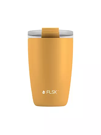 FLSK | Isolierbecher - Thermosbecher CUP Coffee to go-Becher 0,35l Stainless | gelb