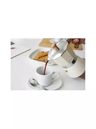 GNALI & ZANI | Espressokocher Venezia 3 Tassen Creme | grau