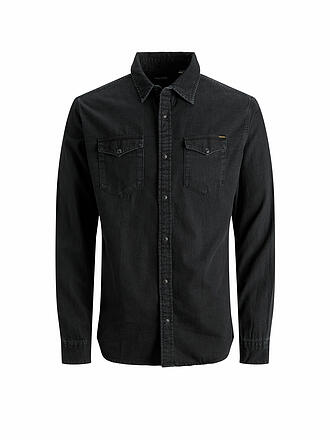 JACK & JONES | Jeanshemd Slim Fit Jjesheridan | schwarz