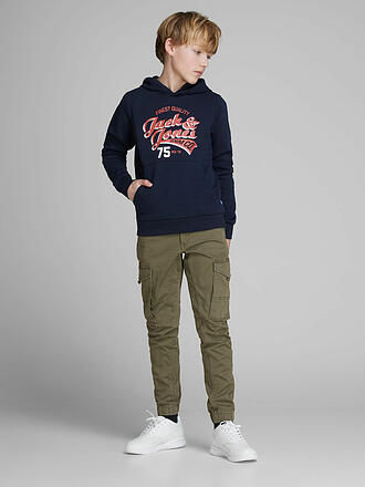 JACK & JONES | Jungen Cargohose Slim Fit JJIPAUL | olive