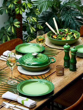 LE CREUSET | Gourmet-Profitopf Signature 30cm/3,2l Bamboo Green | dunkelrot
