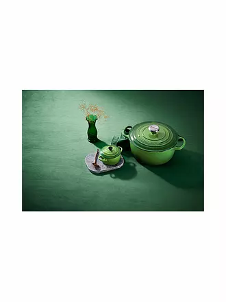 LE CREUSET | Mini-Cocotte Poterie 10cm/0,2L Bamboo Green | dunkelrot