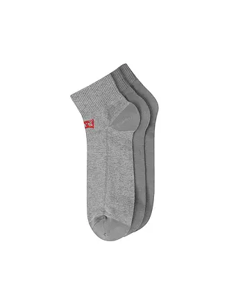 LEVI'S® | Socken 3er Pkg middle grey melange | schwarz