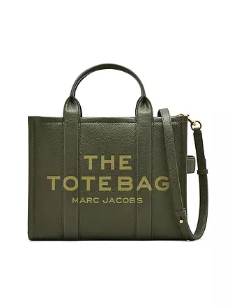 MARC JACOBS | Ledertasche - Tote Bag THE MEDIUM TOTE LEATHER | olive