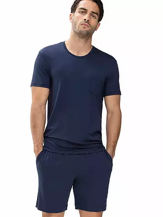 MEY | Pyjama T-Shirt JEFFERSON quartz melange | blau