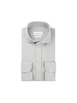 PROFUOMO | Jerseyhemd Slim Fit JAPANESE KNIT | grün