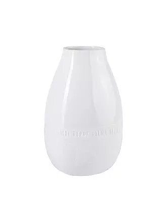 RAEDER | Freiform Vase Ruhe 5-sprachig 12,5x11x20cm | weiss