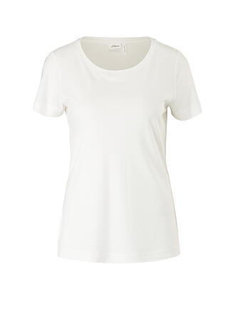 S.OLIVER BLACK LABEL | T-Shirt Slim Fit | creme