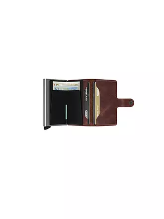 SECRID | Geldbörse - Miniwallet Vintage Mini Brown | hellblau