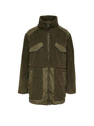 SELECTED FEMME | Jacke in Felloptik SLFRUBA | olive