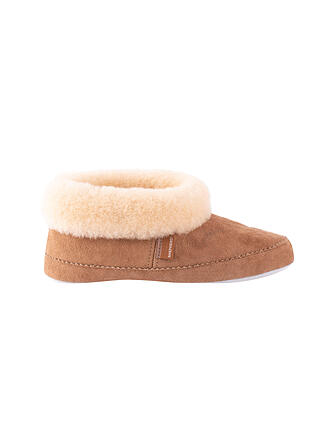 SHEPHERD OF SWEDEN | Hausschuhe - Schaffellpantoffeln Emmy | camel
