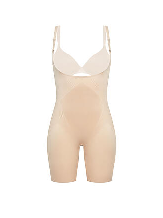 SPANX | Thinstincts® 2.0 Open-Bust Mid-Thigh Bodysuit Soft Nude | schwarz