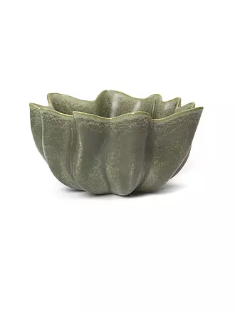 SUITE | Keramik Schale NIUM 36cm Dark Sage | dunkelgrün