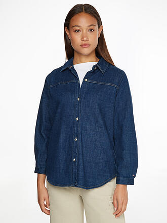 TOMMY HILFIGER | Jeansbluse - Overshirt | blau
