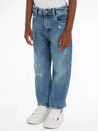 TOMMY HILFIGER | Jungen Jeans Straight Fit ARCHIVE WORN IN | blau