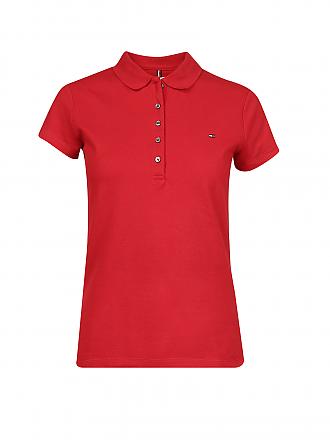 TOMMY HILFIGER | Poloshirt Slim-Fit NEW CHIARA | rot