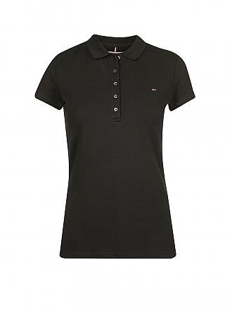 TOMMY HILFIGER | Poloshirt Slim-Fit NEW CHIARA | schwarz