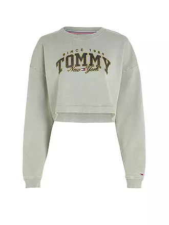 TOMMY JEANS | Sweater Cropped Fit | grau