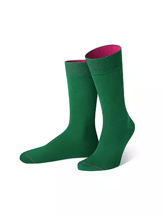 VON JUNGFELD | Socken Svalbard / schwarz | dunkelgrün