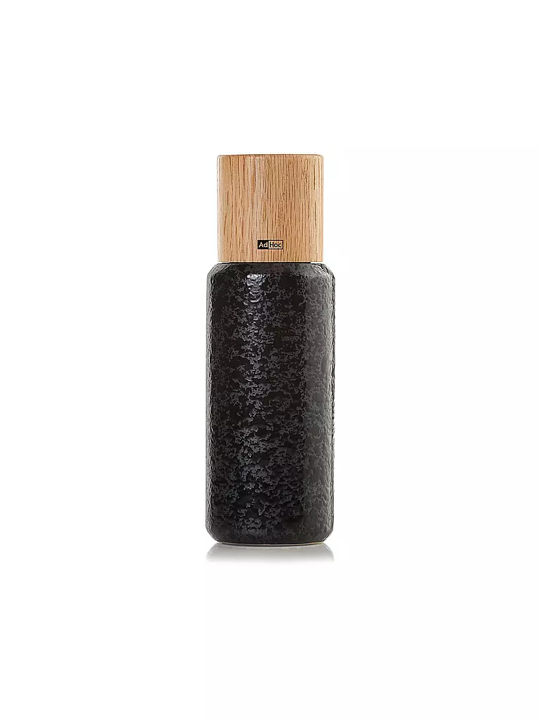 AD HOC | Salz- / Pfeffermühle YARA 18cm Keramik Black / Holz | schwarz