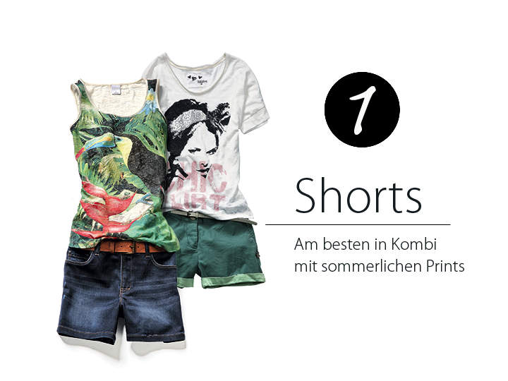 Shorts: Am besten in Kombi mit sommerlichen Prints - Kastner & Öhler