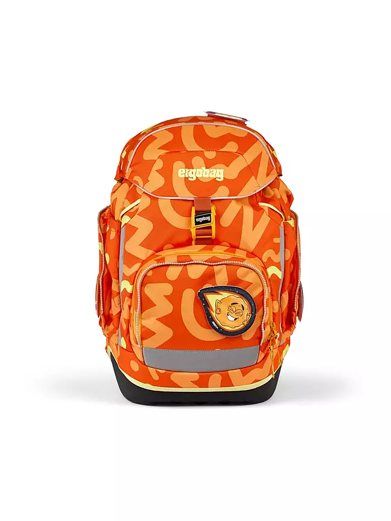ERGOBAG | Schultaschen Set 5tlg Pack Blaulicht Bär | orange