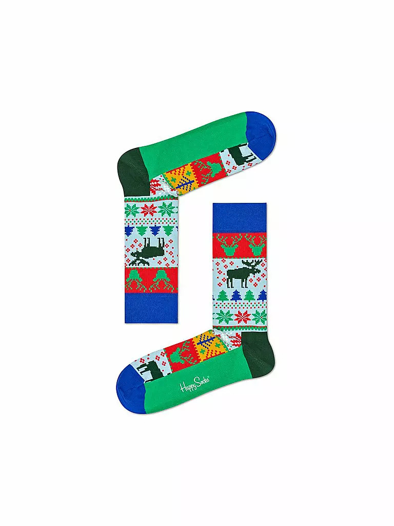 HAPPY SOCKS | Damen-Socken "Holiday" 36-40 green | grün