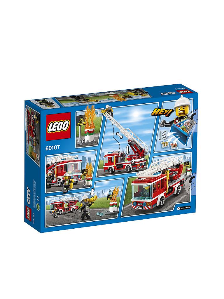 LEGO | CITY - Feuerwehr Fahrzeug mit fahrbarer Leiter 60107 | keine Farbe