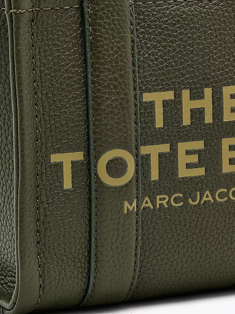 MARC JACOBS | Ledertasche - Tote Bag THE MINI TOTE | olive