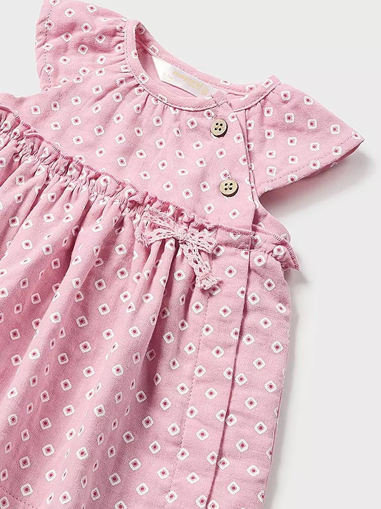 MAYORAL | Baby Kleid mit Höschen und Stirnband | rosa