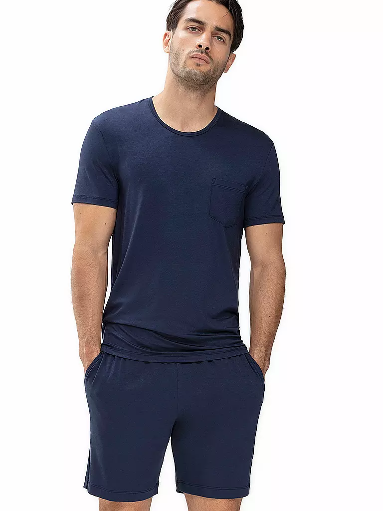 MEY | Pyjama T-Shirt JEFFERSON yacht blue | blau