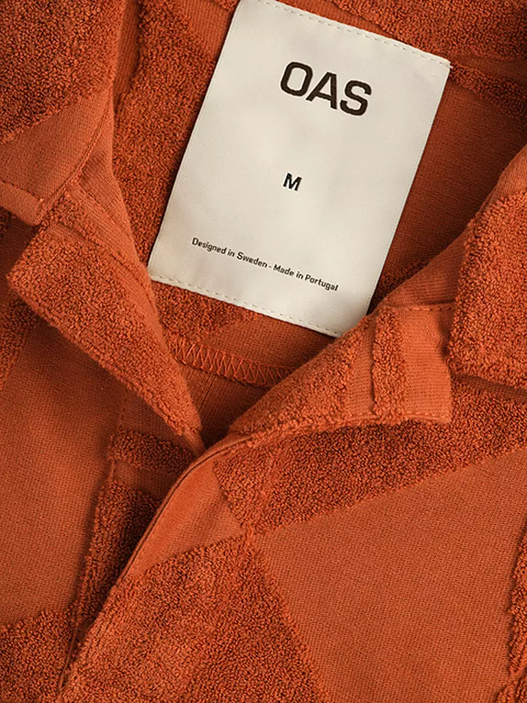 OAS | Frottee Poloshirt | orange
