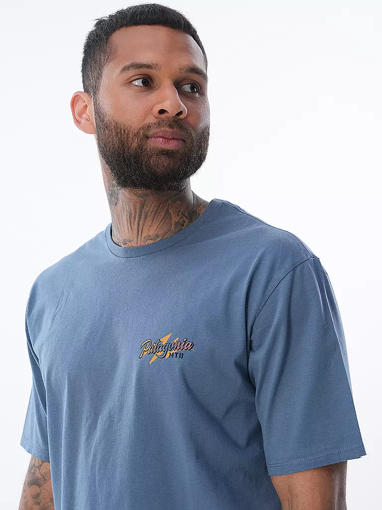 PATAGONIA | T-Shirt M'S TRAIL HOUND ORGANIC | blau