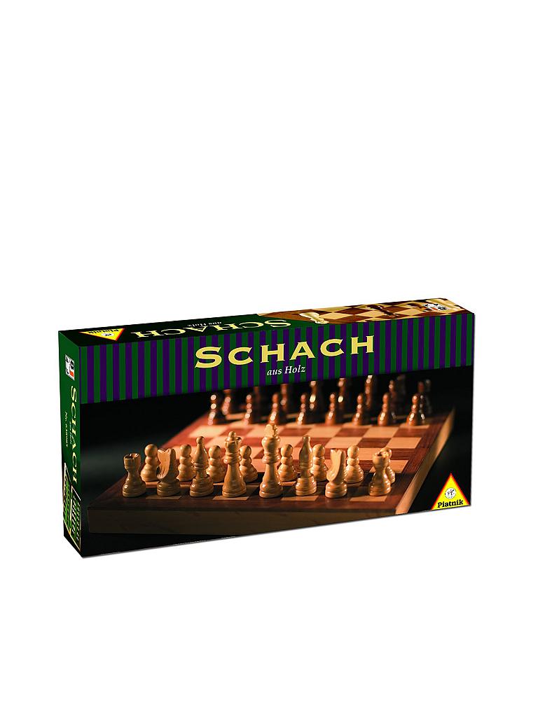 PIATNIK | Schach-Holzkasette mit Holzfiguren | keine Farbe