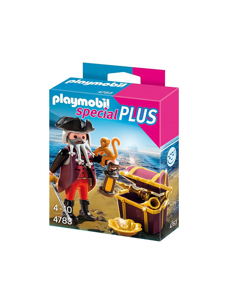 PLAYMOBIL | Pirat mit Schatztruhe 4783 | transparent