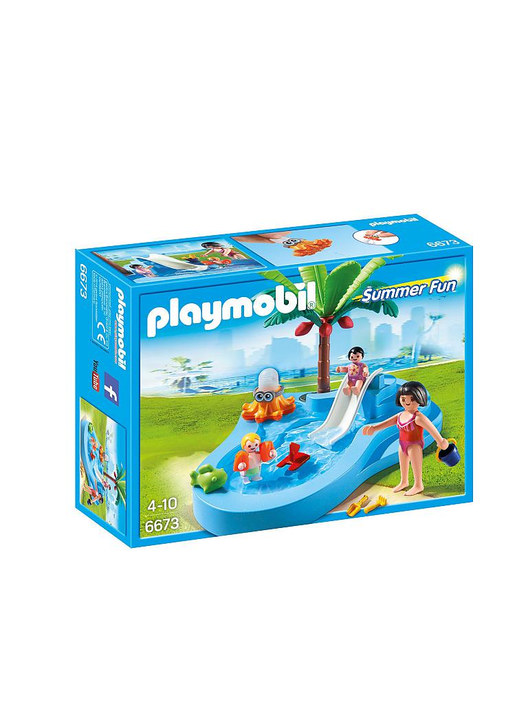 PLAYMOBIL | Summer Fun - Babybecken mit Rutsche 6673 | transparent
