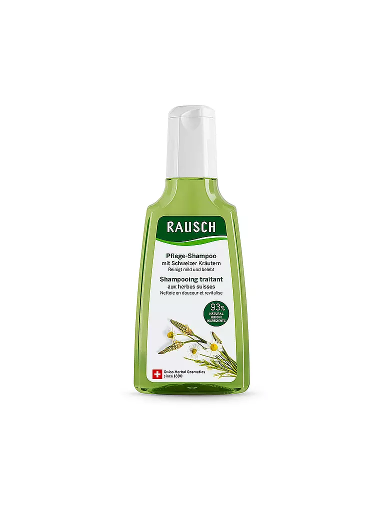 RAUSCH | Pflege-Shampoo mit Schweizer Kräutern 200ml | keine Farbe