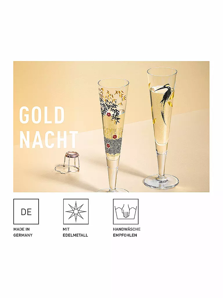 RITZENHOFF | Champagnerglas Goldnacht 2022 #26 Werner Bohr | gold