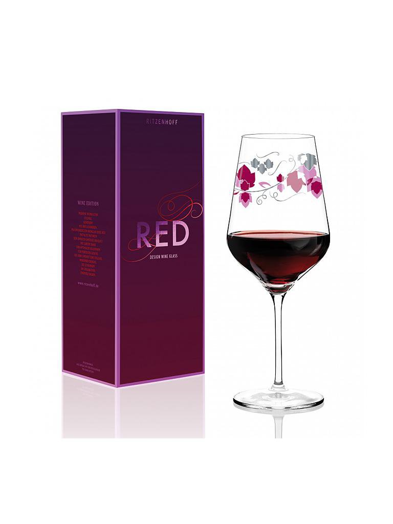 RITZENHOFF | Red Design Rotweinglas - Carolin Körner | bunt