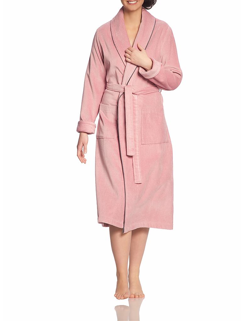 bademantel damen rosa baumwolle